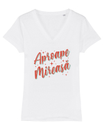 Retro party - Aproape mireasa Tricou mânecă scurtă guler V Damă Evoker