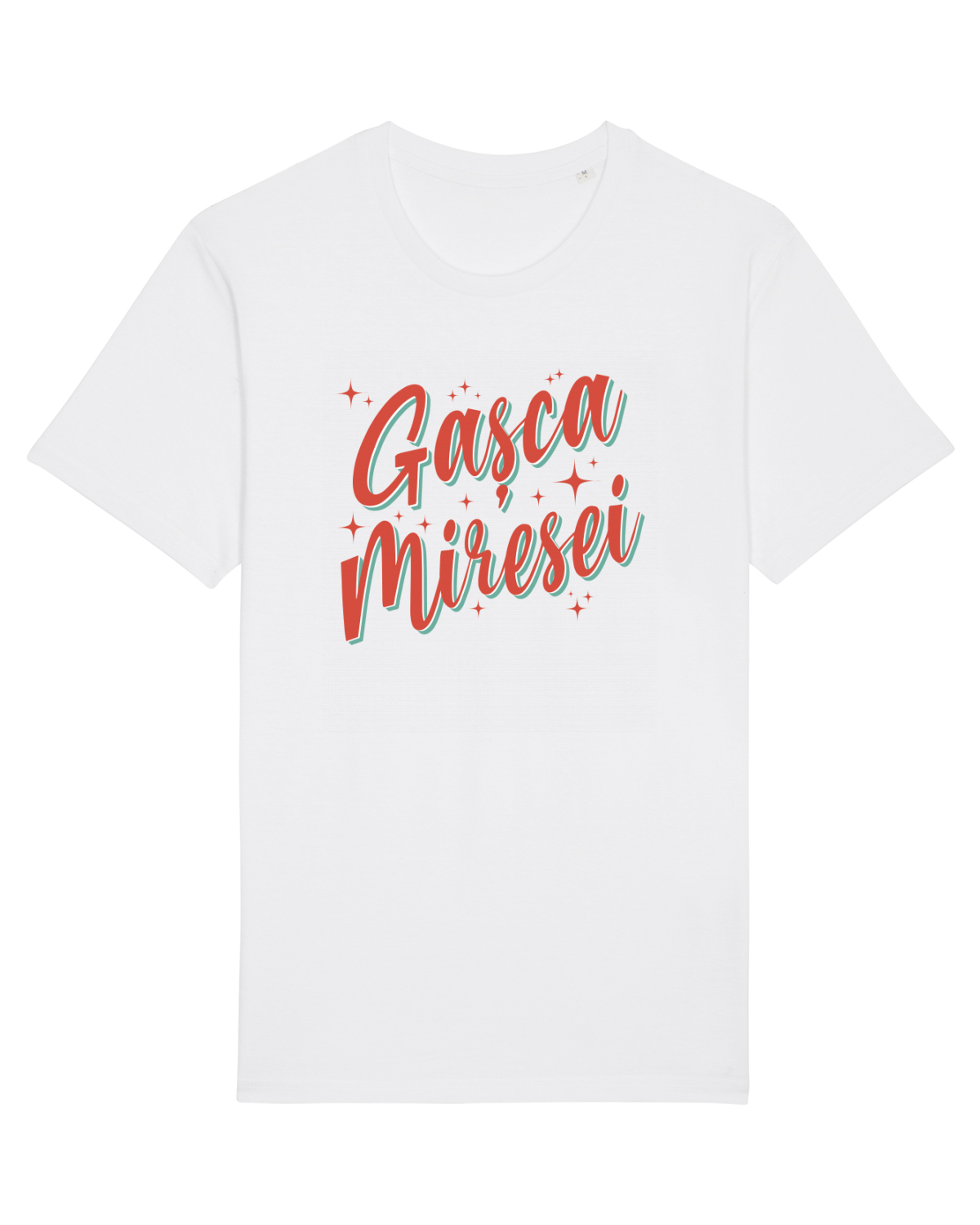 Tricou mânecă scurtă Unisex Rocker White