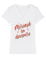 Retro party - Mireasă in devenire Tricou mânecă scurtă guler V Damă Evoker