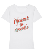 Retro party - Mireasă in devenire Tricou mânecă scurtă guler larg fitted Damă Expresser