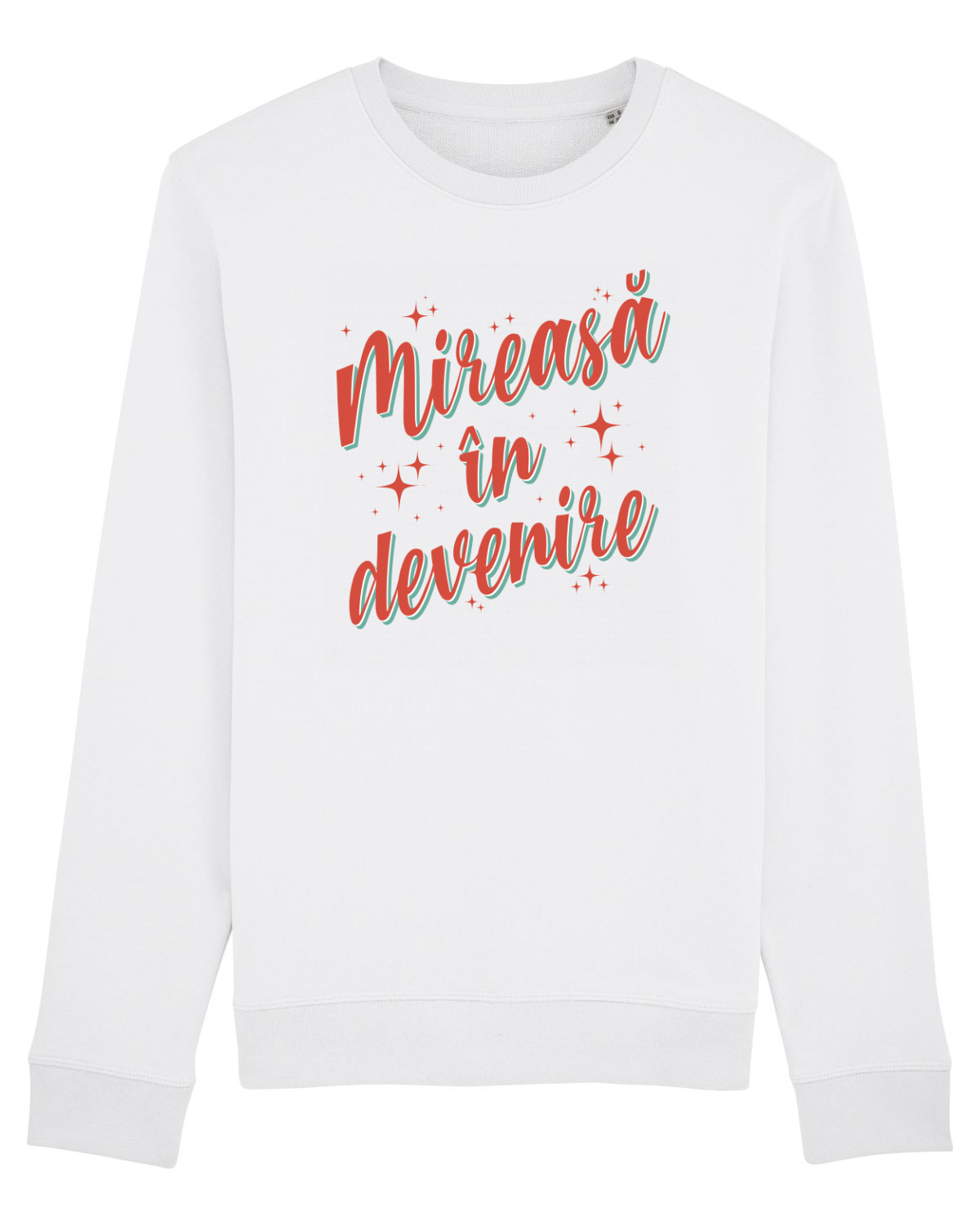 Bluză mânecă lungă Unisex Rise White
