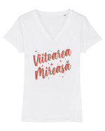 Retro party - Viitoarea mireasă Tricou mânecă scurtă guler V Damă Evoker