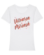 Retro party - Viitoarea mireasă Tricou mânecă scurtă guler larg fitted Damă Expresser