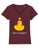 Guru Canguru Tricou mânecă scurtă guler V Damă Evoker