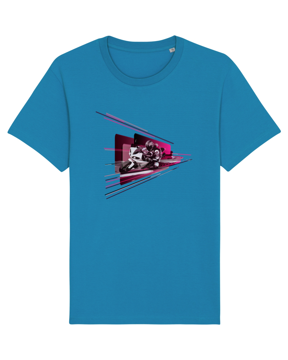 Tricou mânecă scurtă Unisex Rocker Azur