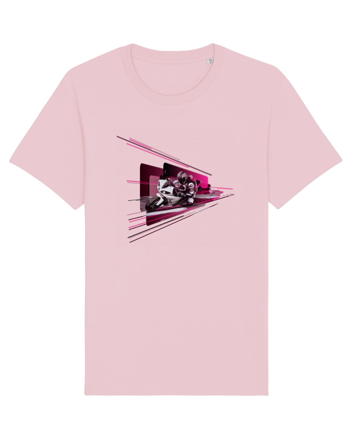 Tricou mânecă scurtă Unisex Rocker Cotton Pink