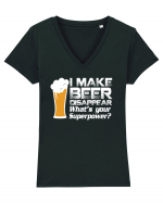 BEER Tricou mânecă scurtă guler V Damă Evoker