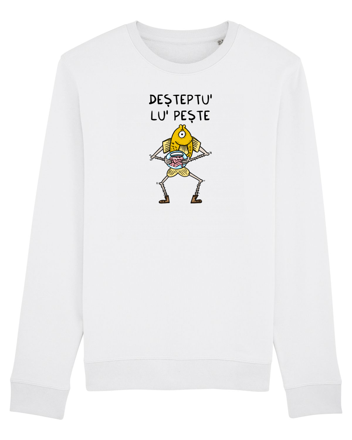 Bluză mânecă lungă Unisex Rise White