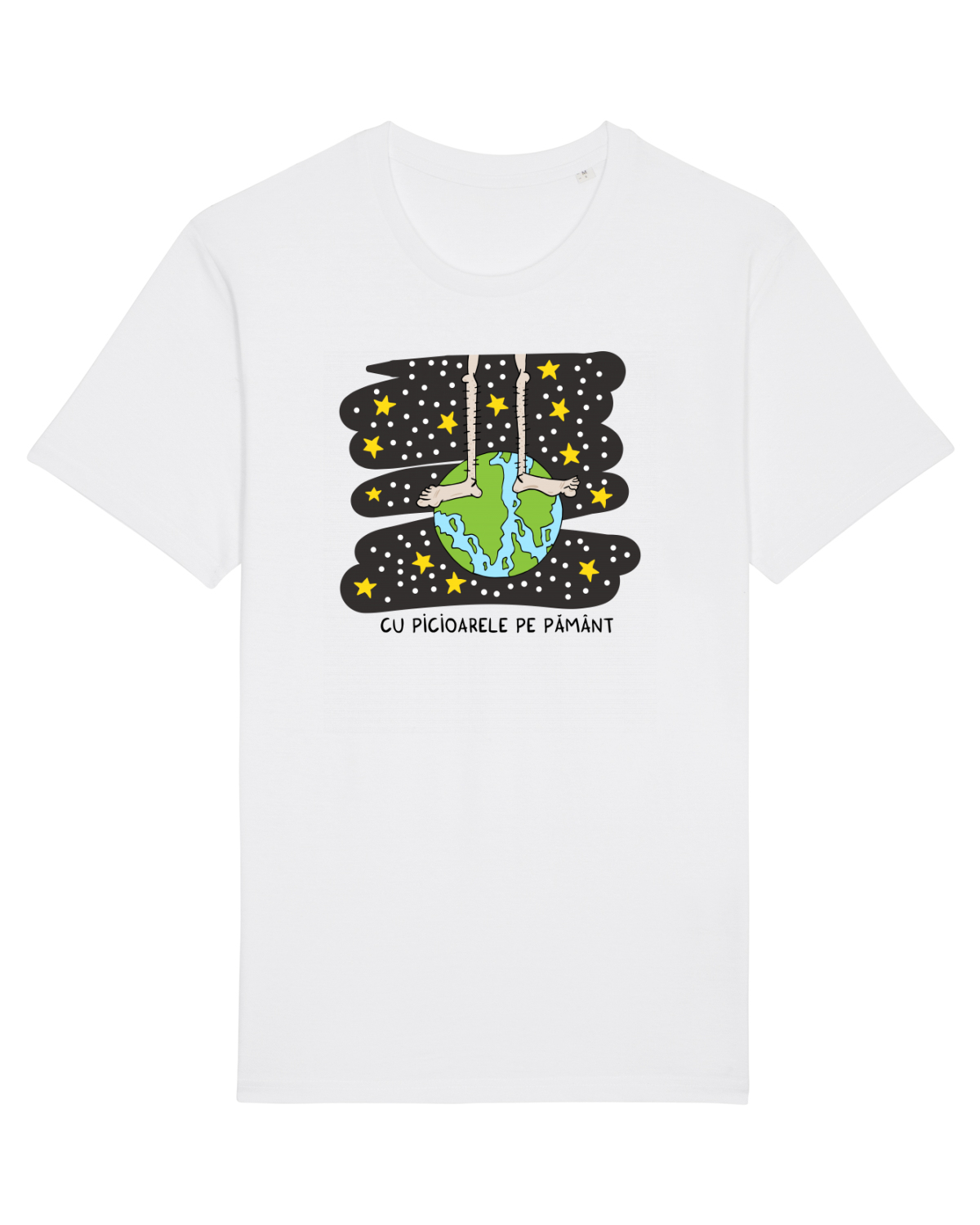 Tricou mânecă scurtă Unisex Rocker White