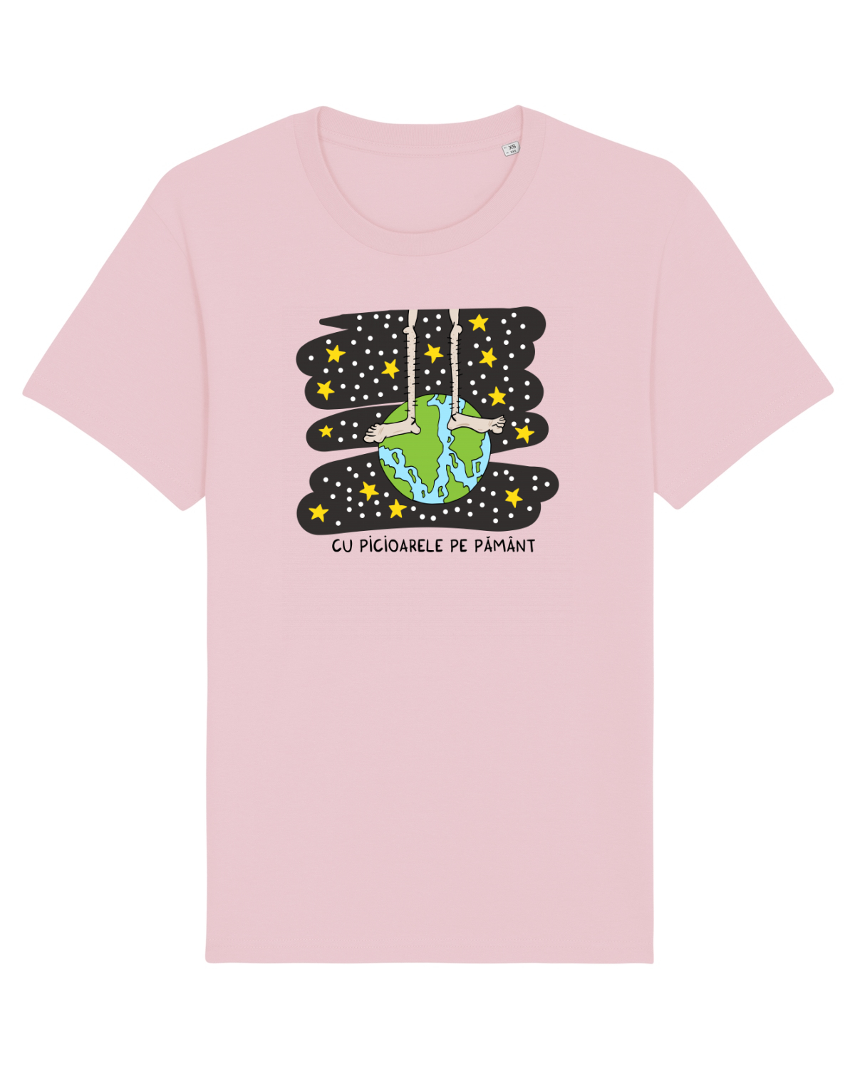 Tricou mânecă scurtă Unisex Rocker Cotton Pink