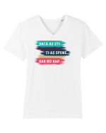 Dar nu am! Tricou mânecă scurtă guler V Bărbat Presenter