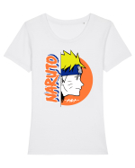 Uzumaki Tricou mânecă scurtă guler larg fitted Damă Expresser
