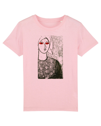 Fata de la Dunăre cu ochii roșii Cotton Pink
