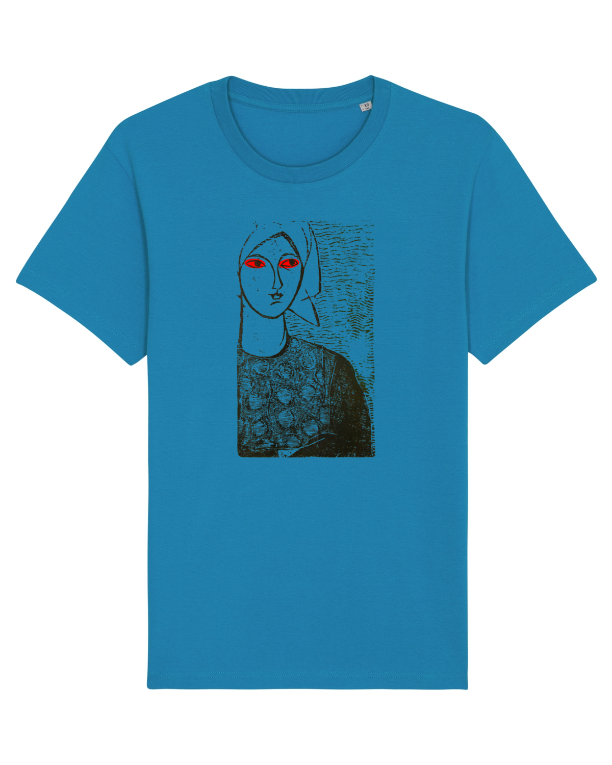 Tricou mânecă scurtă Unisex Rocker Azur