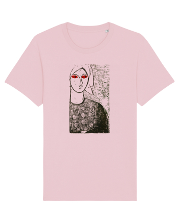 Fata de la Dunăre cu ochii roșii Cotton Pink