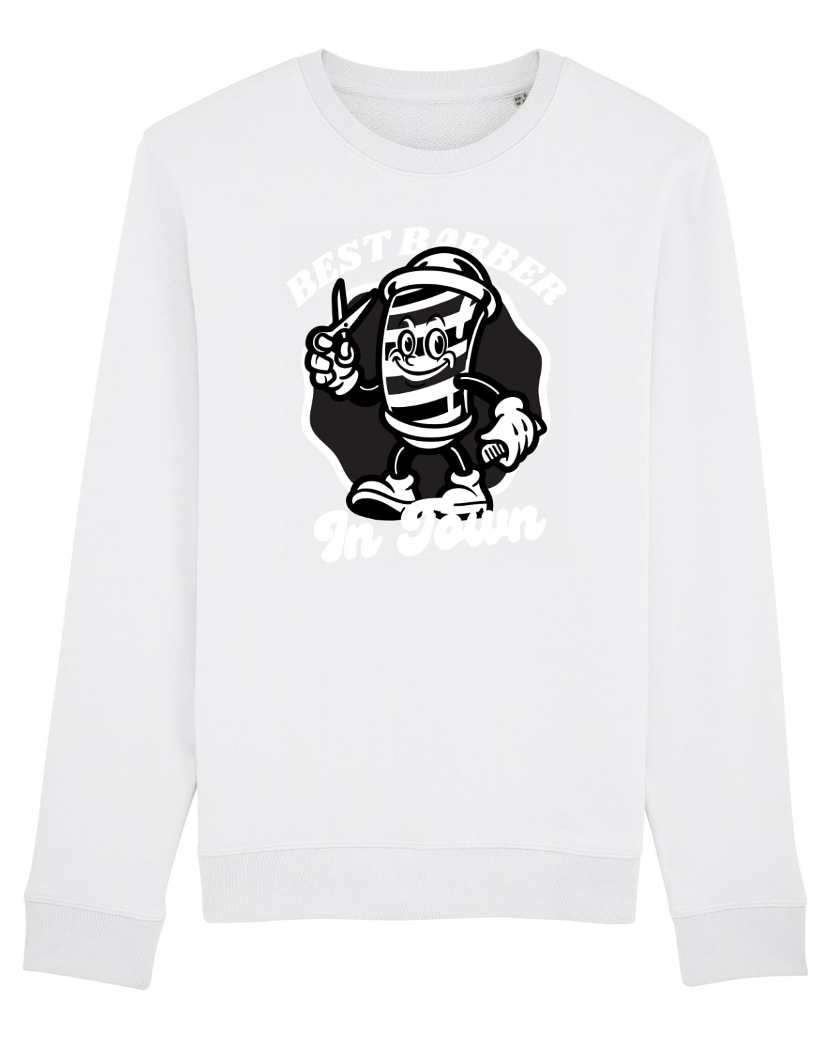Bluză mânecă lungă Unisex Rise White