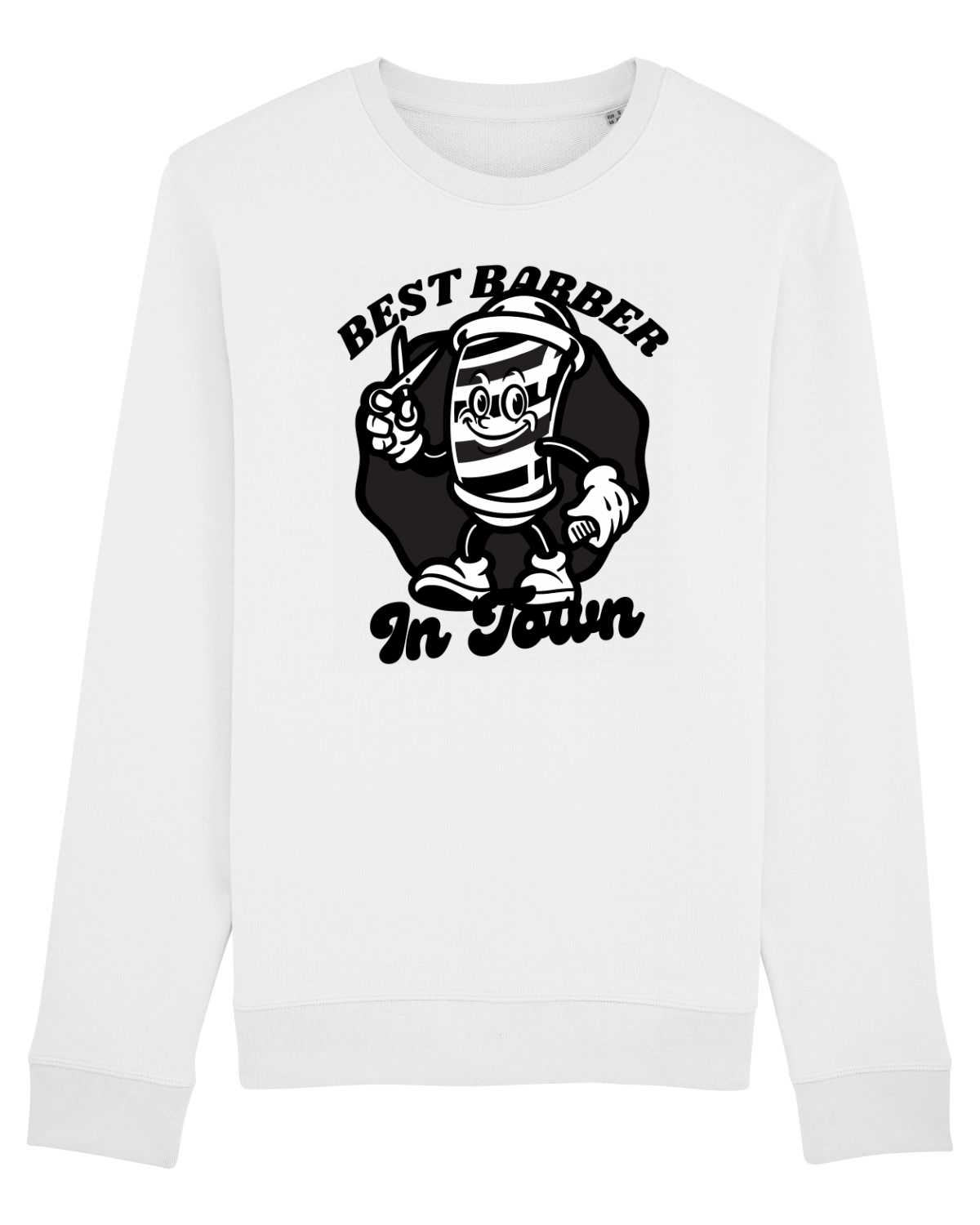 Bluză mânecă lungă Unisex Rise White