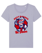 Best Barber In Town Tricou mânecă scurtă guler larg fitted Damă Expresser