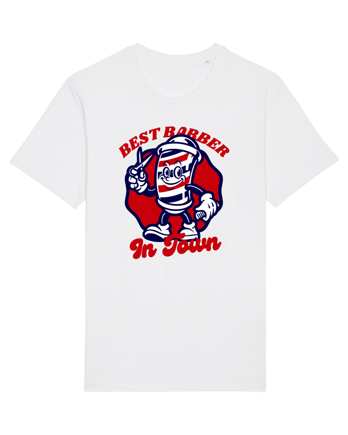 Tricou mânecă scurtă Unisex Rocker White