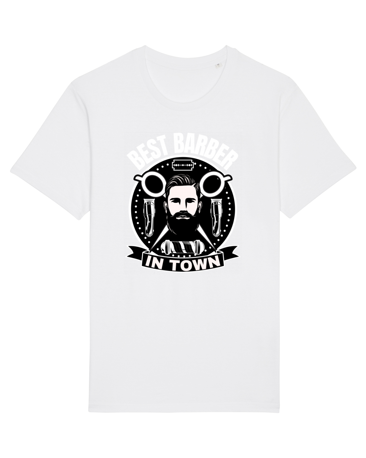 Tricou mânecă scurtă Unisex Rocker White