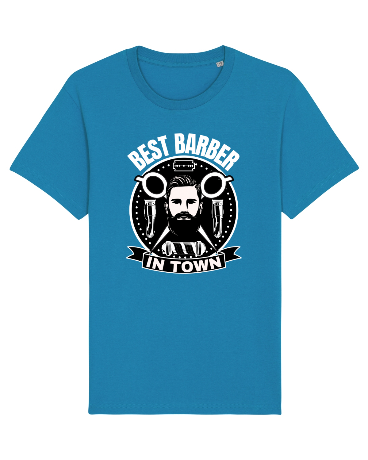 Tricou mânecă scurtă Unisex Rocker Azur