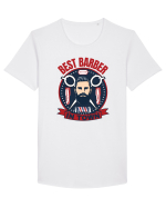 Best Barber In Town Tricou mânecă scurtă guler larg Bărbat Skater