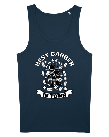 Best Barber In Town Navy
