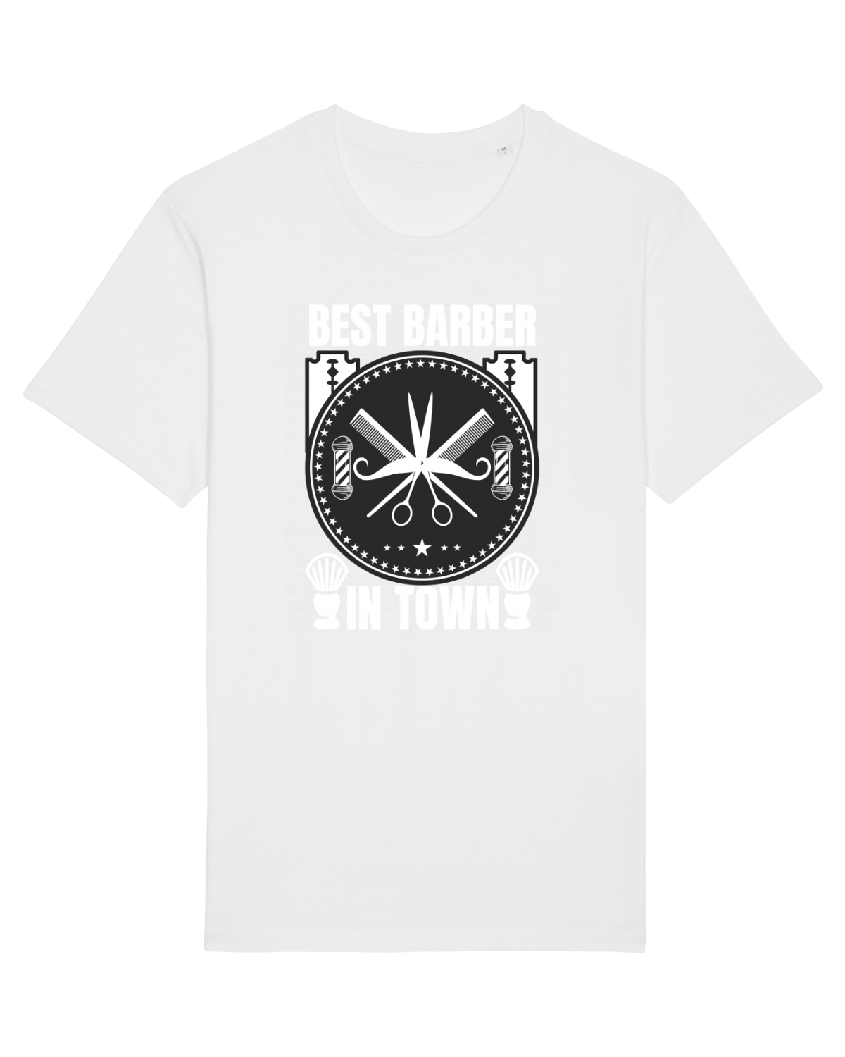 Tricou mânecă scurtă Unisex Rocker White