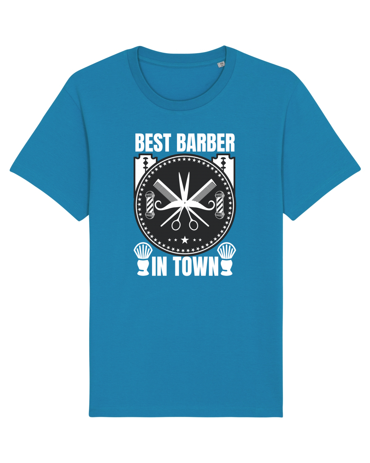 Tricou mânecă scurtă Unisex Rocker Azur
