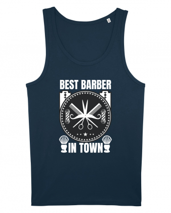 Best Barber In Town Navy