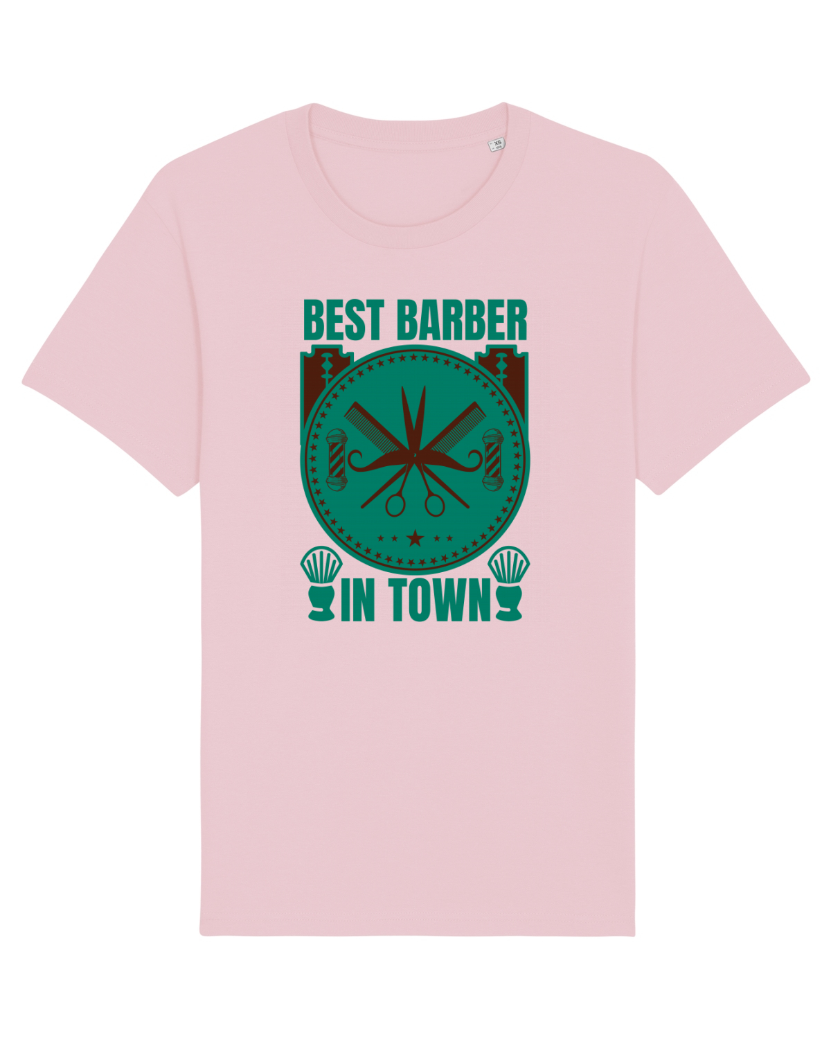 Tricou mânecă scurtă Unisex Rocker Cotton Pink