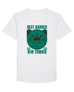 Best Barber In Town Tricou mânecă scurtă guler larg Bărbat Skater