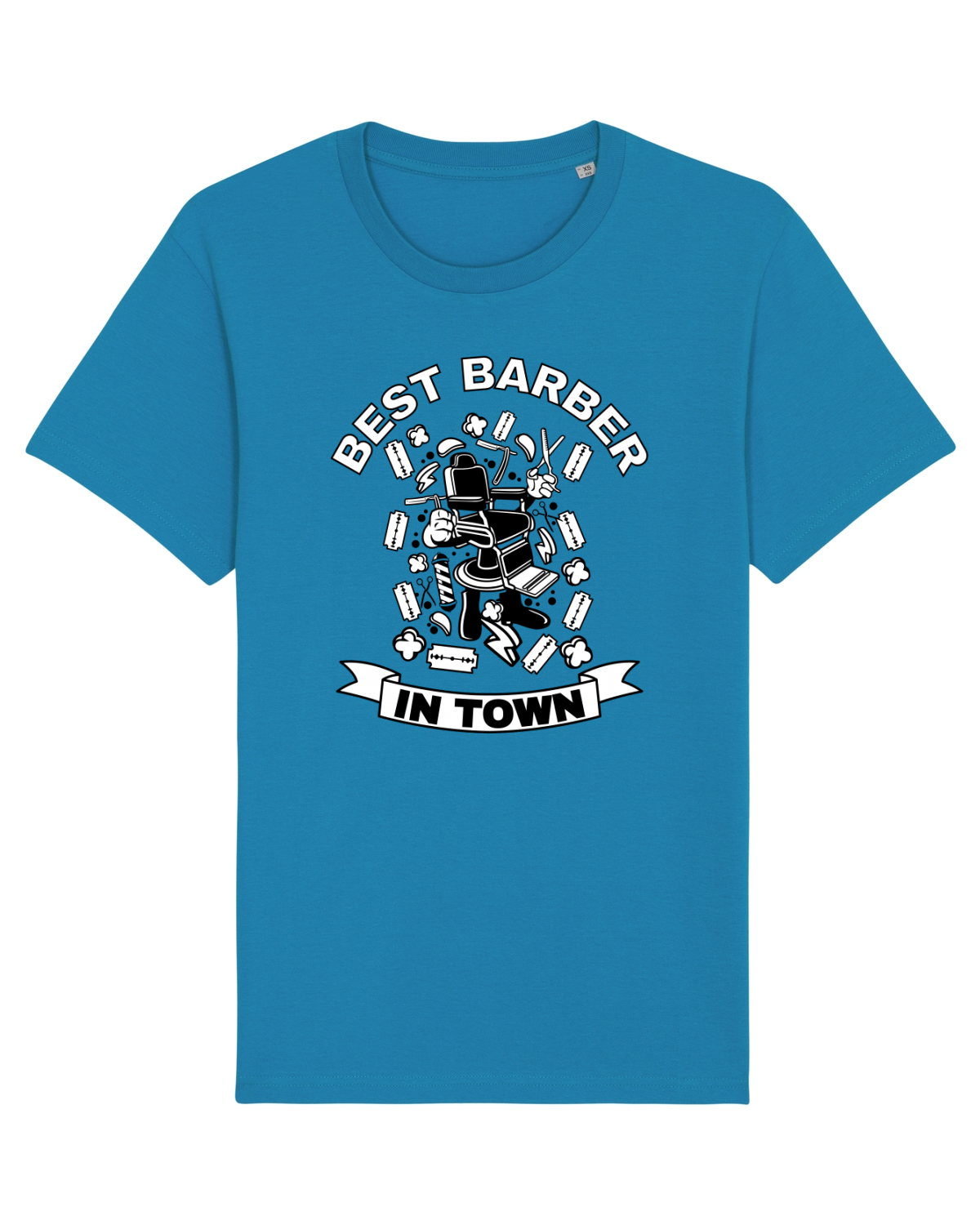 Tricou mânecă scurtă Unisex Rocker Azur