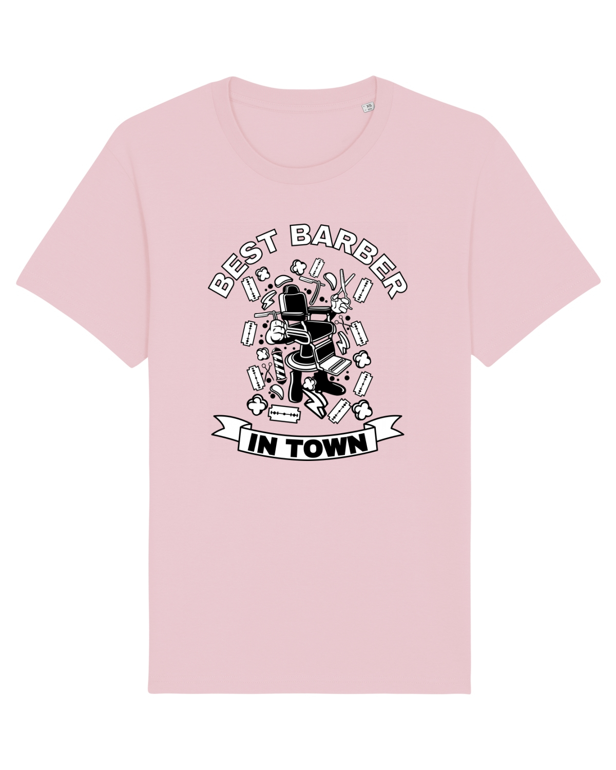 Tricou mânecă scurtă Unisex Rocker Cotton Pink