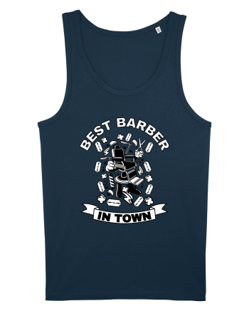 Best Barber In Town Navy
