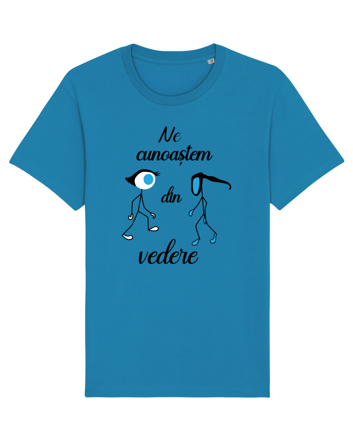 Tricou mânecă scurtă Unisex Rocker Azur