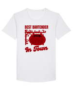 Best Bartender In Town  Tricou mânecă scurtă guler larg Bărbat Skater
