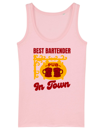 Best Bartender In Town  Cotton Pink