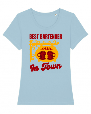 Best Bartender In Town  Sky Blue