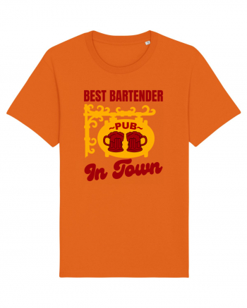 Best Bartender In Town  Bright Orange
