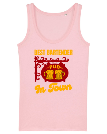 Best Bartender In Town  Cotton Pink
