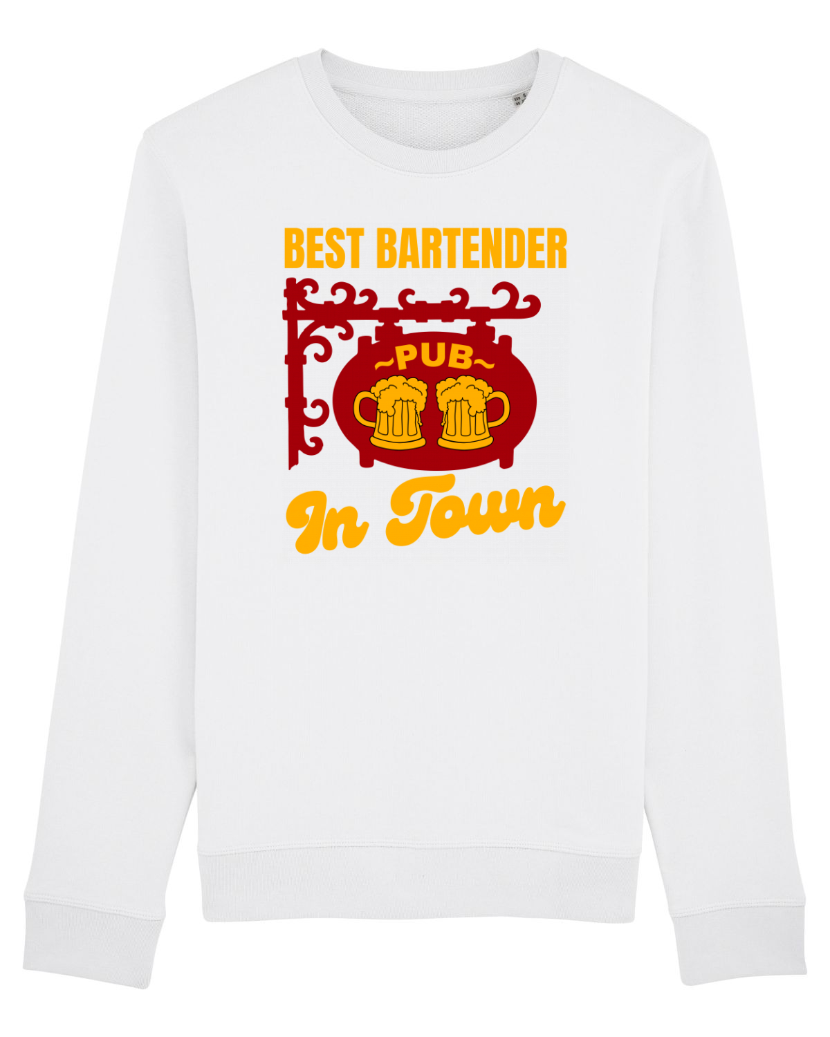 Bluză mânecă lungă Unisex Rise White