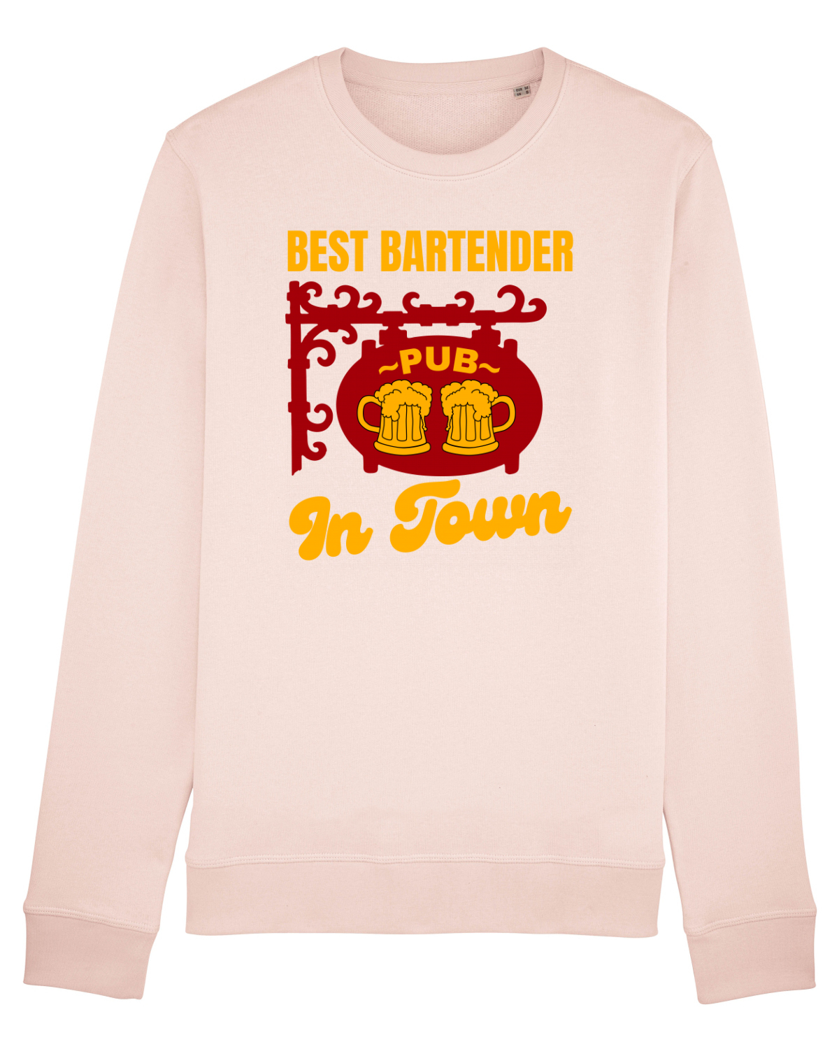 Bluză mânecă lungă Unisex Rise Candy Pink