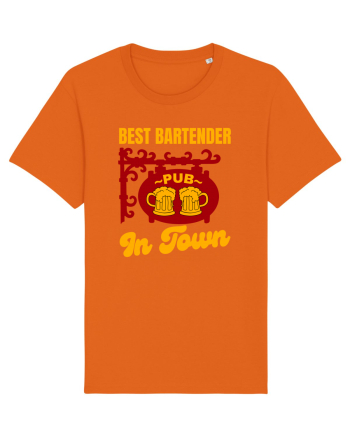 Best Bartender In Town  Bright Orange