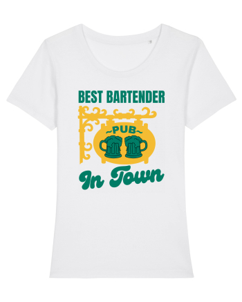 Best Bartender In Town  White
