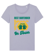 Best Bartender In Town  Tricou mânecă scurtă guler larg fitted Damă Expresser