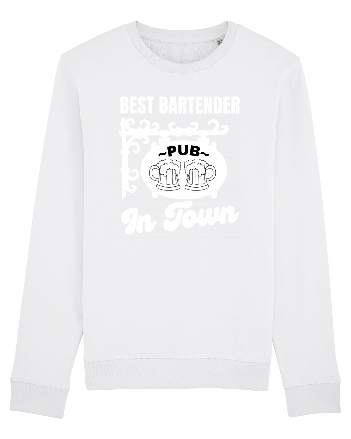 Bluză mânecă lungă Unisex Rise White