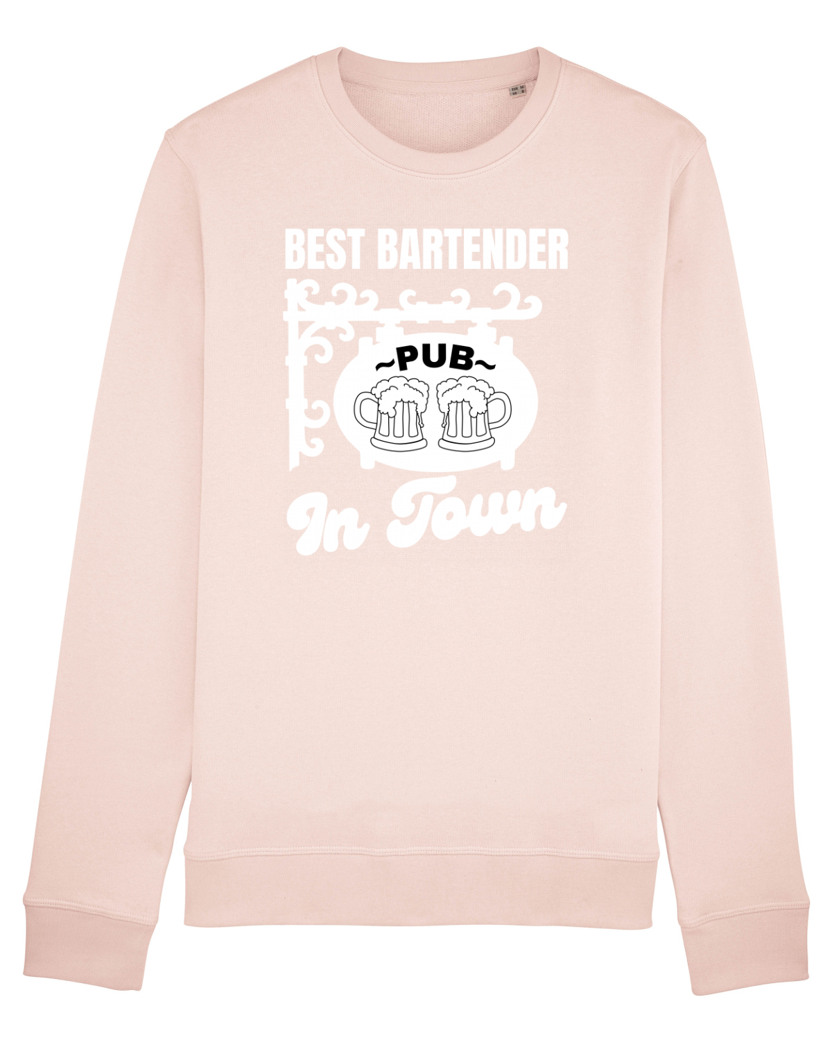 Bluză mânecă lungă Unisex Rise Candy Pink