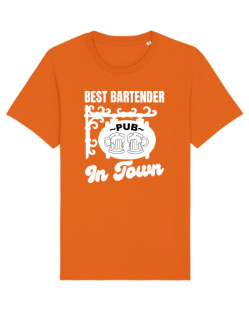 Best Bartender In Town  Bright Orange