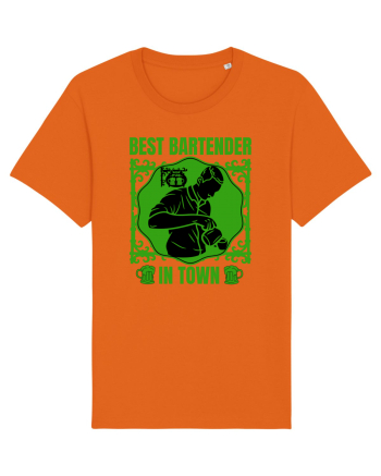 Best Bartender In Town  Bright Orange
